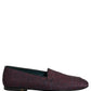 Maroon Glitter Lurex Logo Dress Loafers Shoes