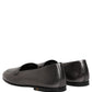 Silver Leather DG Logo Slip On Loafers Shoes