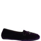 Violet Suede Embellished Dress Loafers Shoes