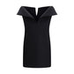 Black Wool Oves Aries Cocktail Dress