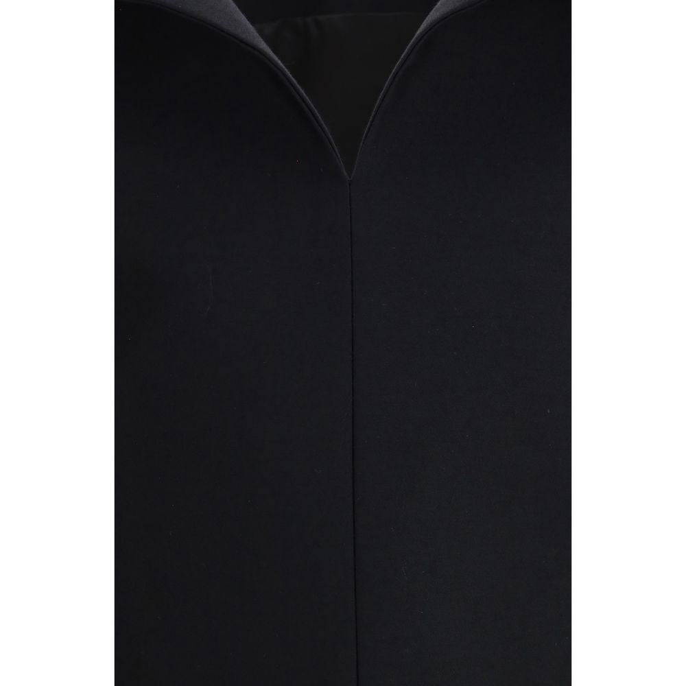 Black Wool Oves Aries Cocktail Dress