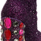 Purple Crystal Lurex Fantasy High Boots Shoes