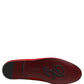 Red Crown Embellished Dress Loafers Shoes