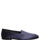 Navy Blue Satin DG Logo Dress Loafers Shoes