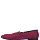 Pink Glitter Lurex Logo Dress Loafers Shoes