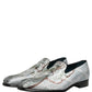 Gray Baroque Angel Velvet Men Loafers Shoes