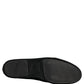 Black Velvet Crown Embroidery Loafers Shoes