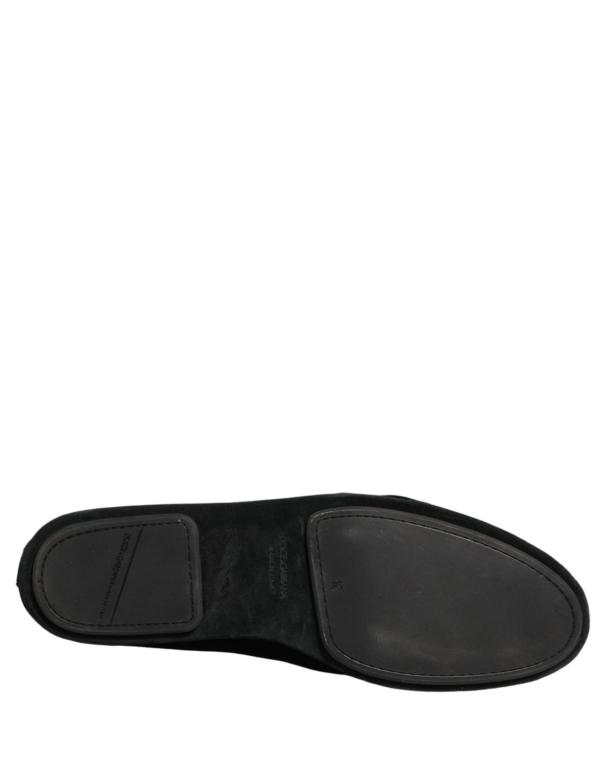 Black Velvet Crown Embroidery Loafers Shoes