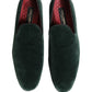 Green Suede Formal Slip On Men Loafers Shoes