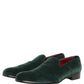 Green Suede Formal Slip On Men Loafers Shoes