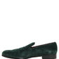 Green Suede Formal Slip On Men Loafers Shoes