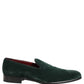 Green Suede Formal Slip On Men Loafers Shoes