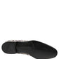 White Sequined Formal Slip On Loafers Shoes