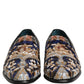 Multicolor Embroidered Sequin Loafers Shoes