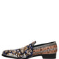 Multicolor Embroidered Sequin Loafers Shoes