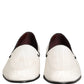 White Velvet Slip On Men Flats Loafers Shoes