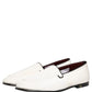 White Velvet Slip On Men Flats Loafers Shoes