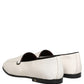 White Velvet Slip On Men Flats Loafers Shoes