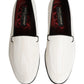White Velvet Slip On Men Flats Loafers Shoes