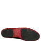 Maroon Velvet Slip On Men Flats Loafers Shoes