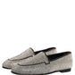 Silver Crystal Embellished Men Loafers Shoes