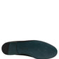 Black Satin Logo Slip On Flats Loafers Shoes