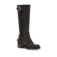 Black Calf Leather Bos Taurus Ankle Boots