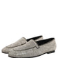 Silver Crystal Embellished Men Loafers Shoes