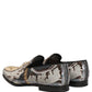 Multicolor Embroidered Sequin Loafers Shoes