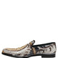 Multicolor Embroidered Sequin Loafers Shoes