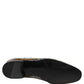 White Gold Sequined Slip On Loafers Shoes