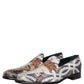Multicolor Floral Tapestry Embroidery Loafer Shoes