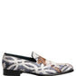 Multicolor Floral Tapestry Embroidery Loafer Shoes