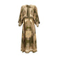 Multicolor Silk Casual Dress