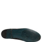 Silver Jacquard Leather Slip On Loafers Shoes
