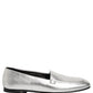 Silver Leather DG Logo Slip On Loafers Shoes