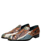 Multicolor Embroidered Sequin Loafers Shoes
