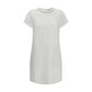 White Viscose Casual Dress