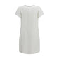 White Viscose Casual Dress