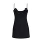 Black Wool Oves Aries Casual Dress