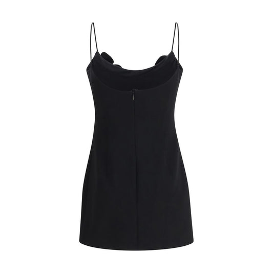 Black Wool Oves Aries Casual Dress