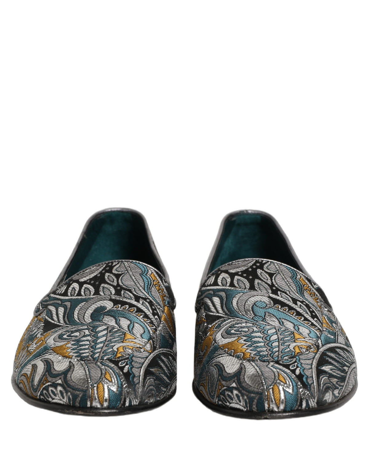 Multicolor Paisley Brocade Men Loafers Shoes