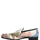 Multicolor Sequin Embroidered Loafers Shoes