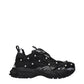 Black Fabric Sneakers