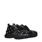 Black Fabric Sneakers