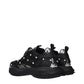 Black Fabric Sneakers