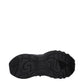 Black Fabric Chunky Sneakers