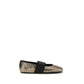 Gold Calf Leather Bos Taurus Ballet Flats