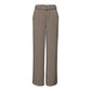 Beige Viscose Casual Pants