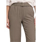 Beige Viscose Casual Pants